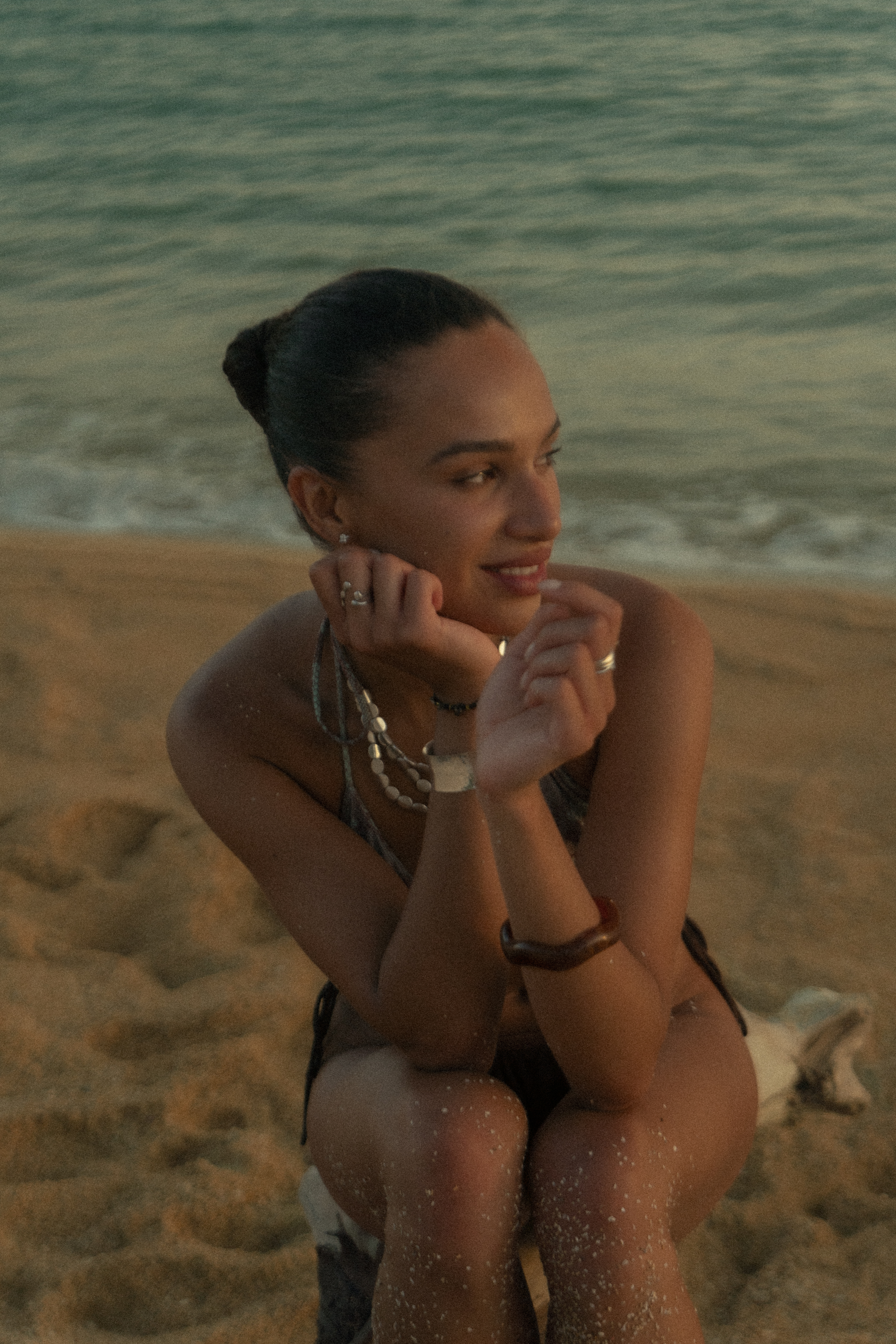 Lifestyle beach photography — outdoor editorial portrait session